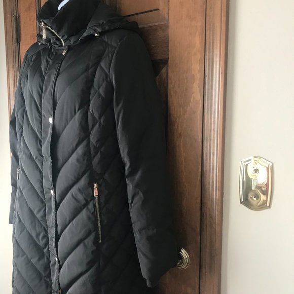 MICHAEL Michael Kors Brown Down Coat w/Detachable Hood Medium - Picture 6 of 14